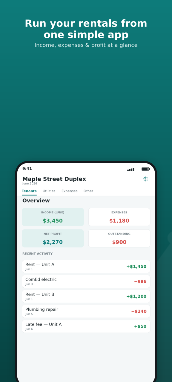 Ledgerlord: Landlord Books screenshot 1