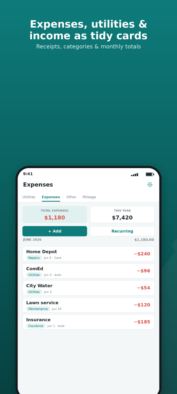Ledgerlord: Landlord Books screenshot 5