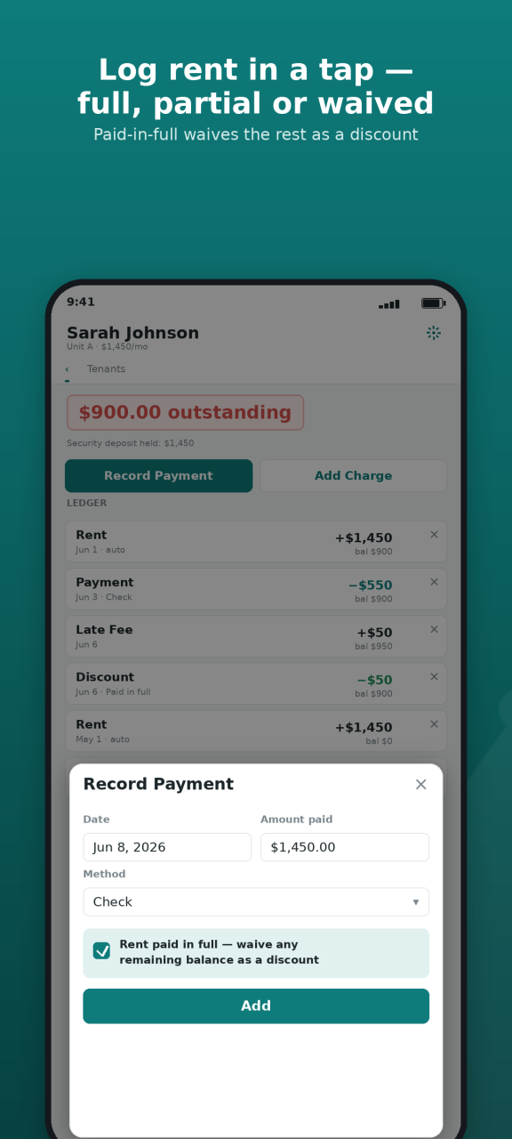 Ledgerlord: Landlord Books screenshot 4