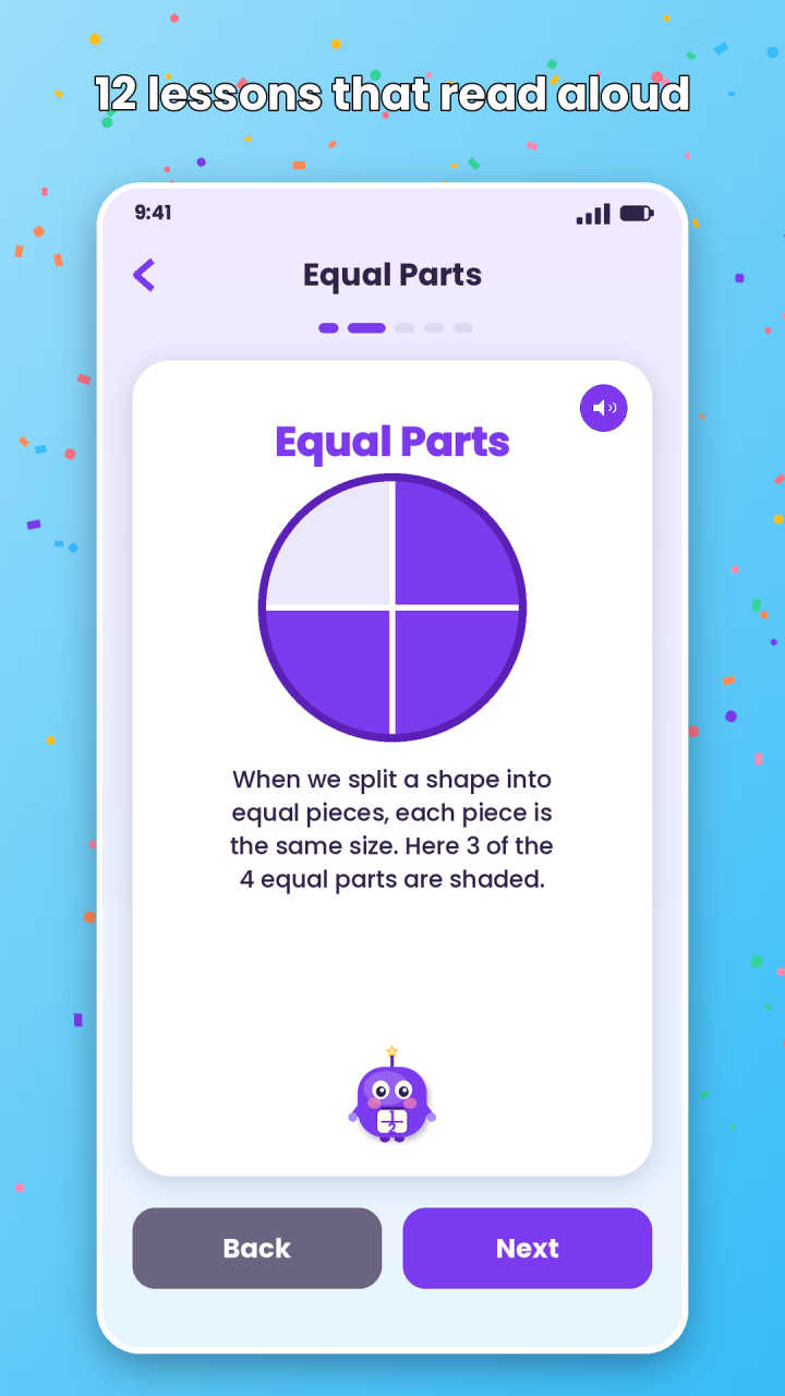 Mathlings: Fraction Action screenshot 2