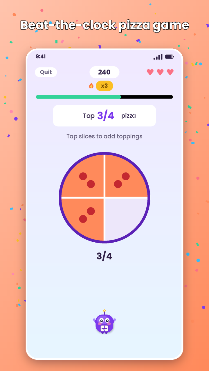 Mathlings: Fraction Action screenshot 4
