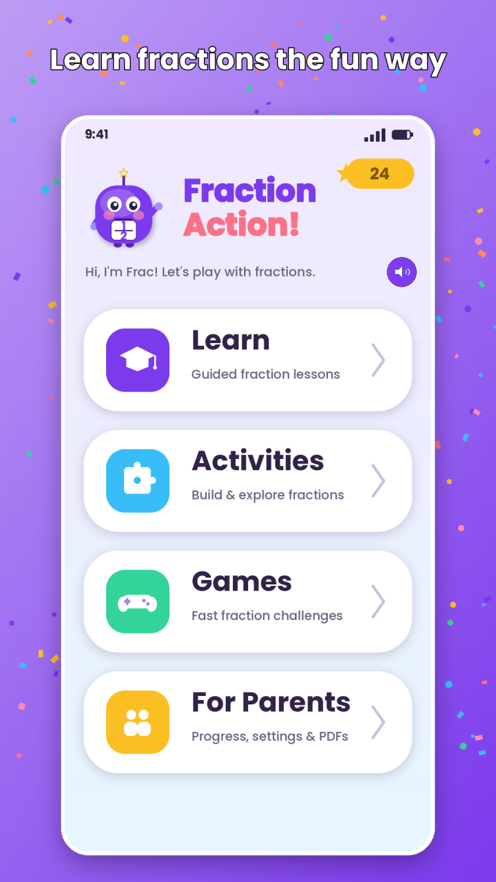 Mathlings: Fraction Action screenshot 1