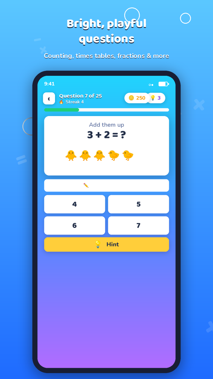 Mathlings: Math Quiz Adventure screenshot 2