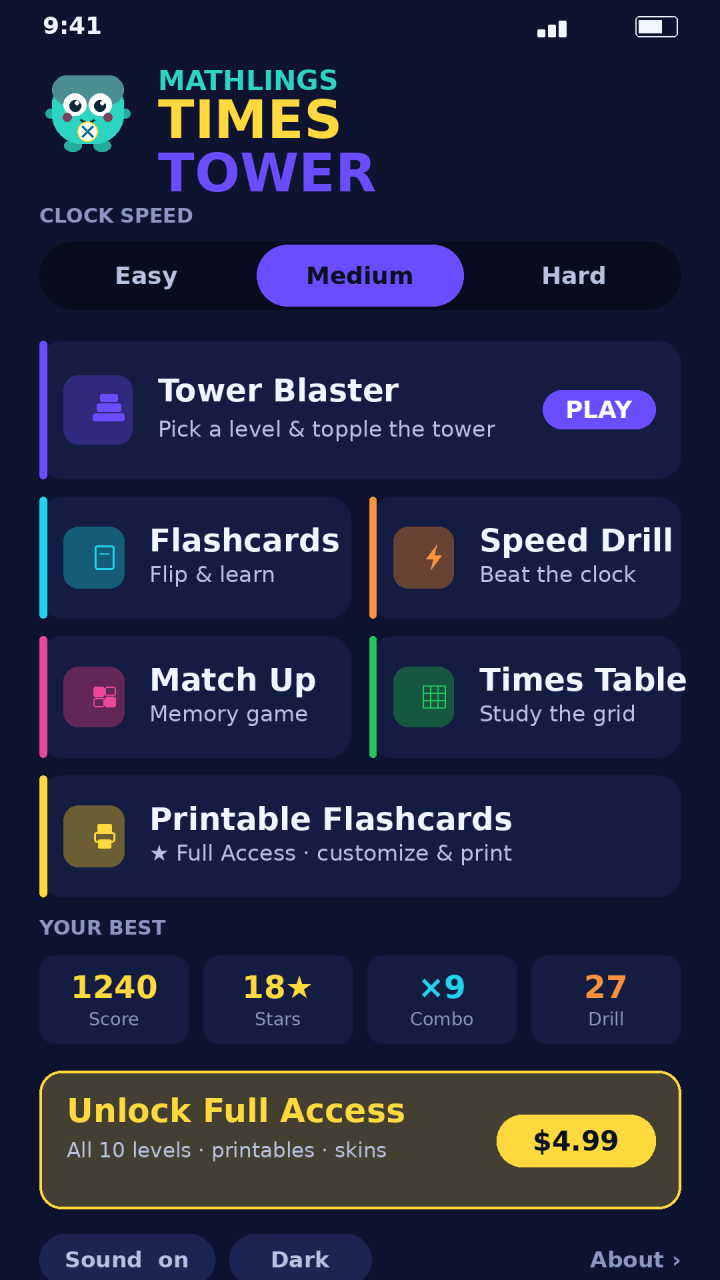 Mathlings: Times Tower screenshot 2