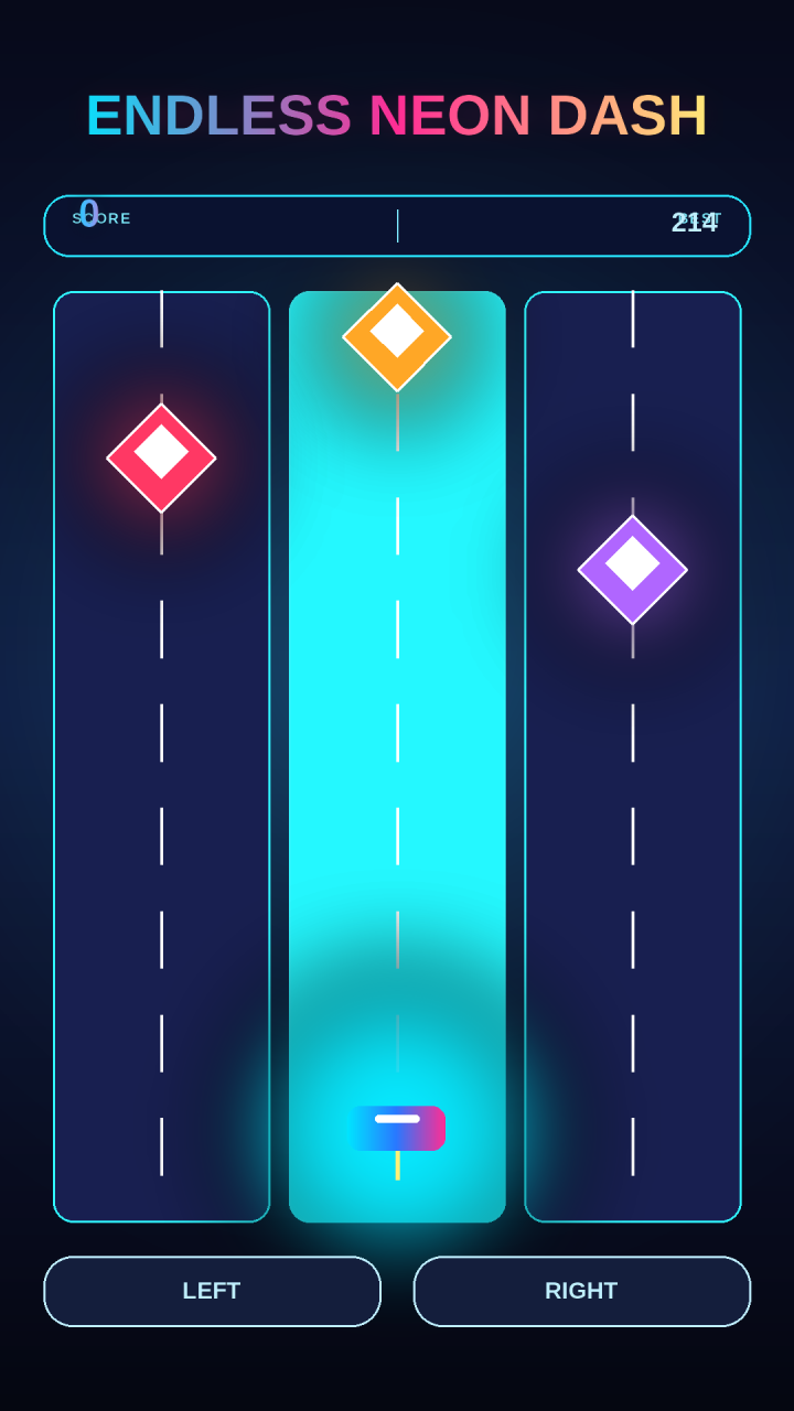 Prism Dash: Neon Dodge screenshot 1