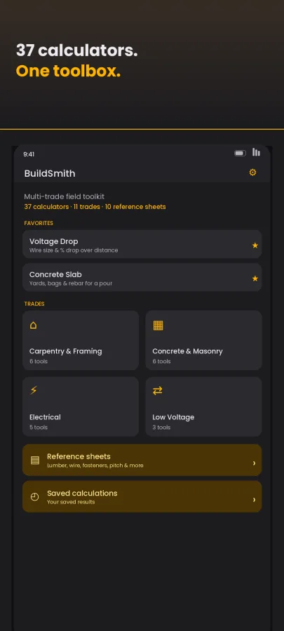 BuildSmith: Construction Calc screenshot