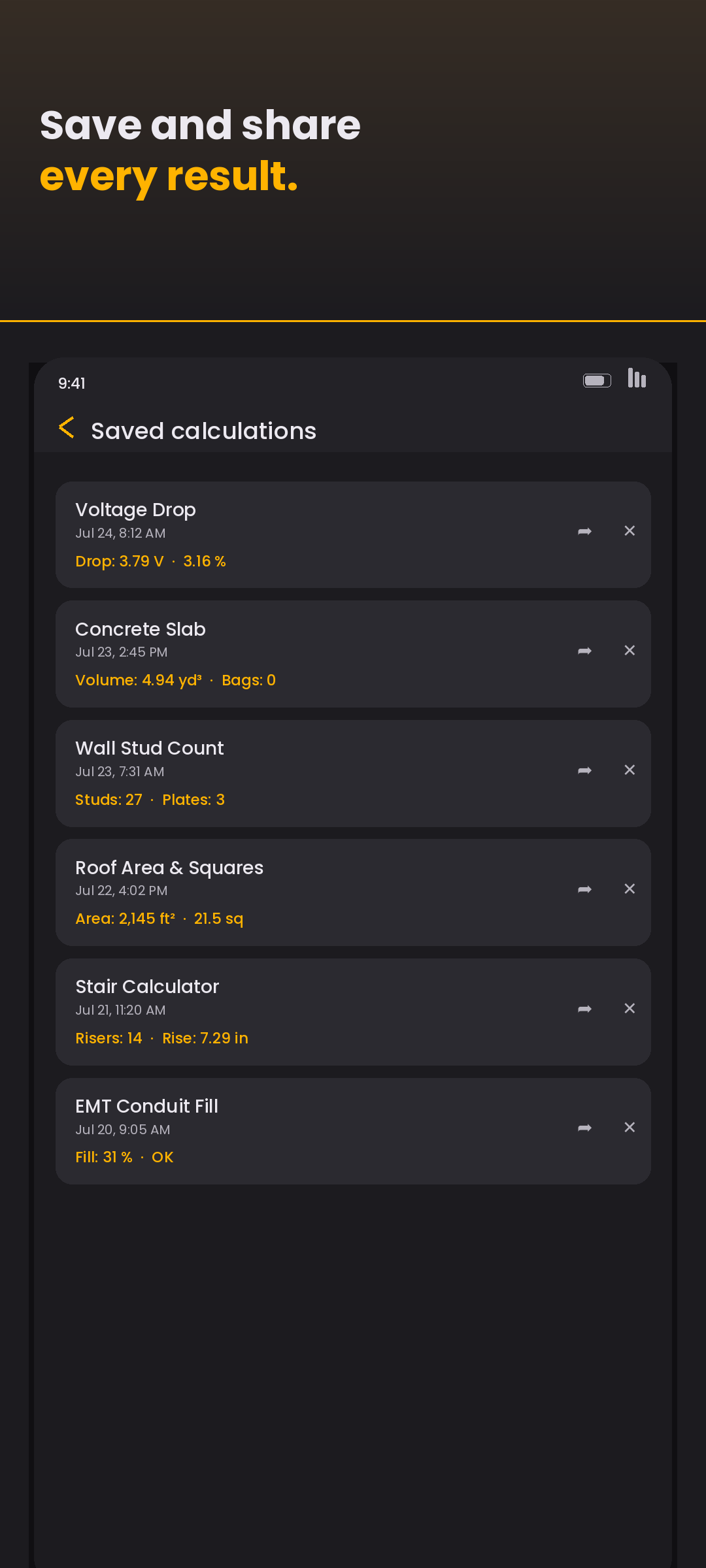 BuildSmith: Construction Calc screenshot