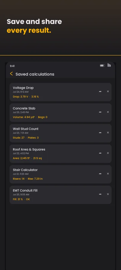BuildSmith: Construction Calc screenshot
