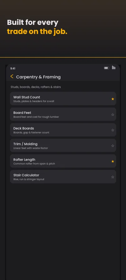 BuildSmith: Construction Calc screenshot