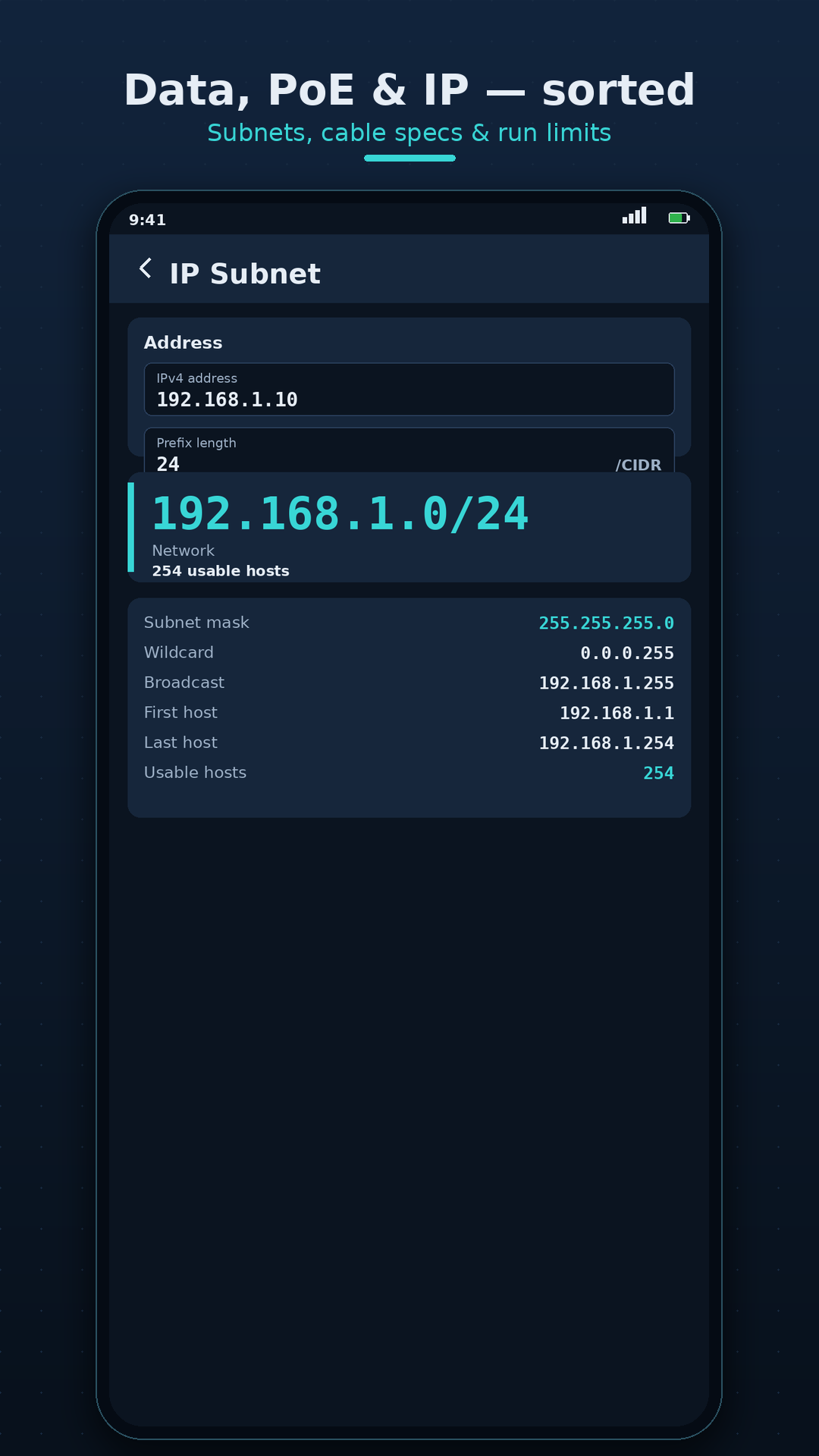 CableForge: Low Voltage Tools screenshot