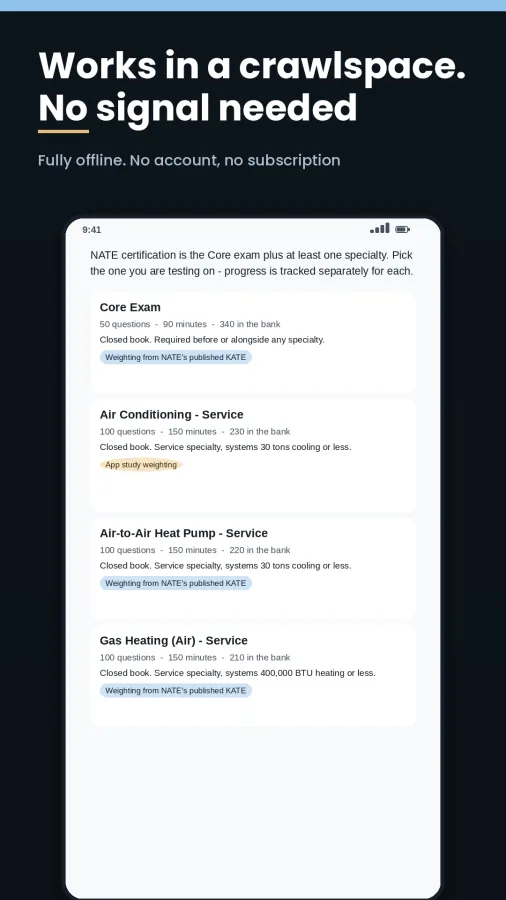CoreForge: HVAC Exam Prep screenshot