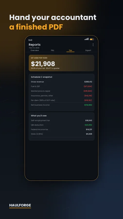 Haulforge: Owner Operator IFTA screenshot