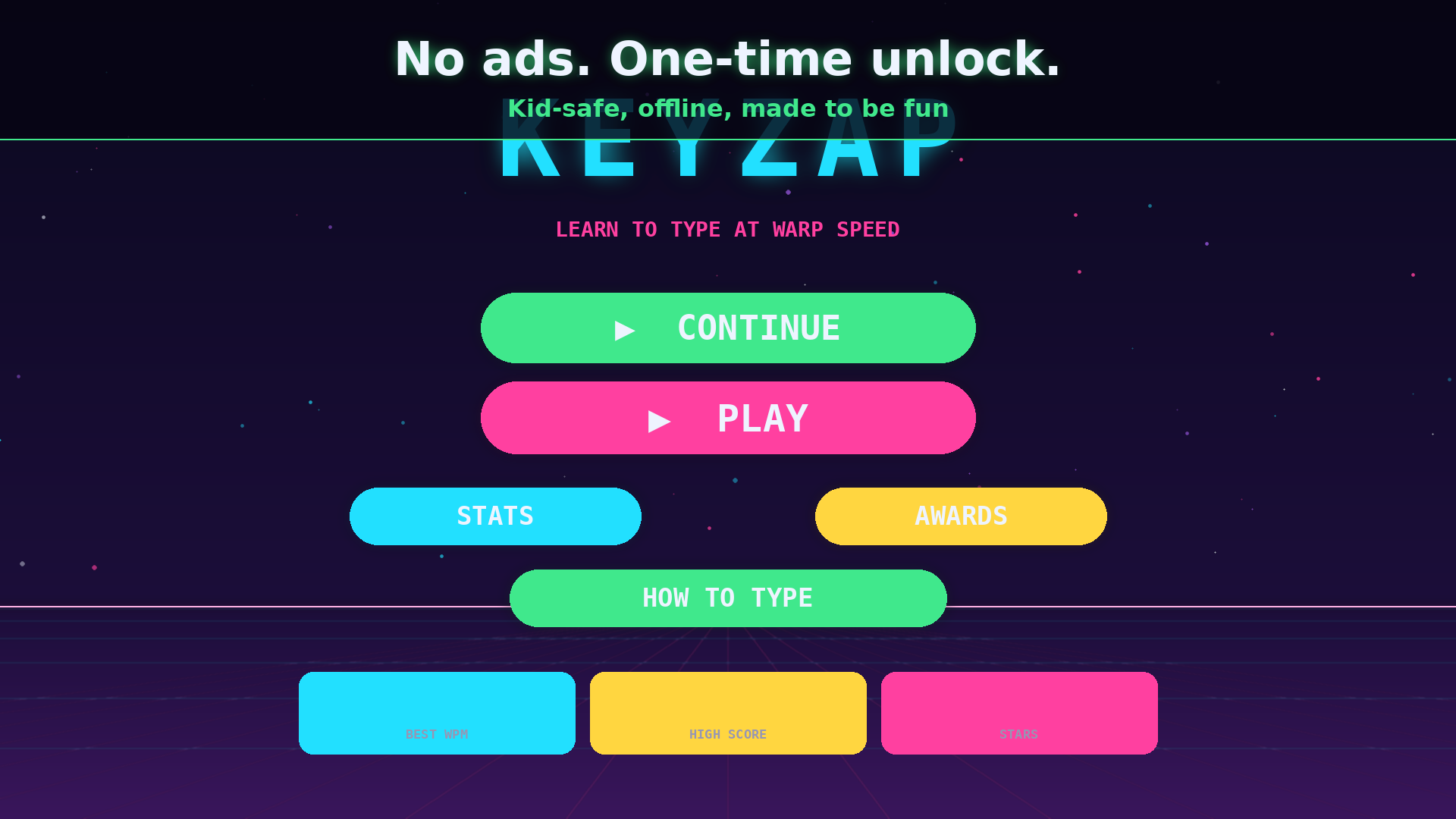 KeyZap: Kids Typing Game screenshot