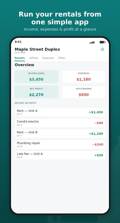 Ledgerlord: Landlord Books screenshot