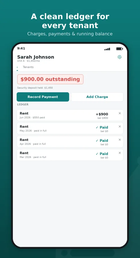 Ledgerlord: Landlord Books screenshot