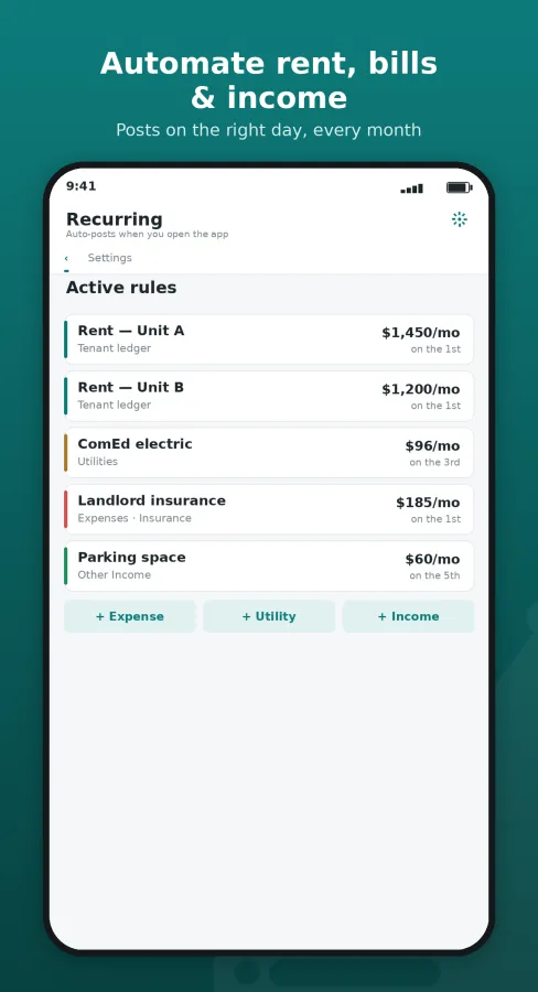 Ledgerlord: Landlord Books screenshot
