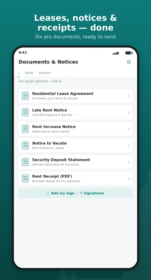 Ledgerlord: Landlord Books screenshot