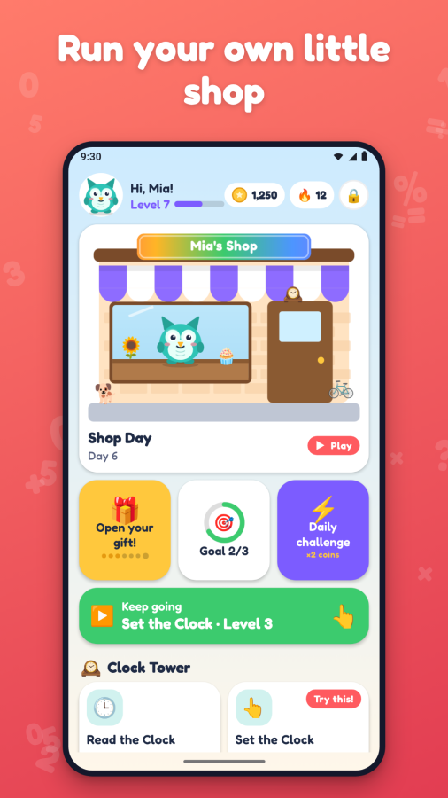 Mathlings: Clock & Coin Shop screenshot