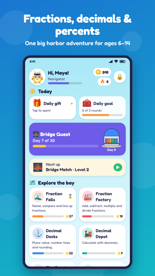 Mathlings: Decimals & Percents screenshot