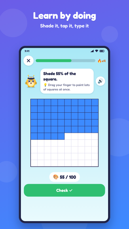Mathlings: Decimals & Percents screenshot