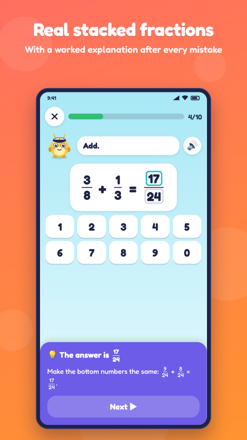 Mathlings: Decimals & Percents screenshot