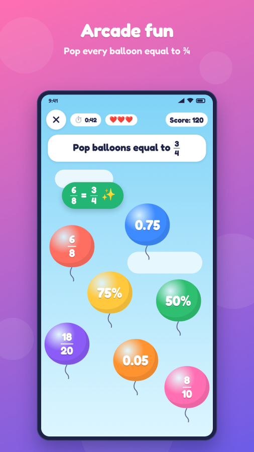 Mathlings: Decimals & Percents screenshot
