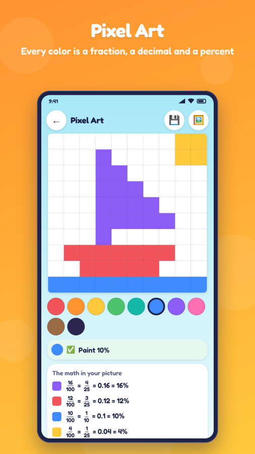 Mathlings: Decimals & Percents screenshot