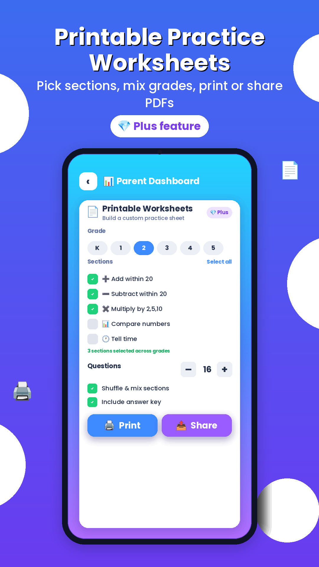 Mathlings: Math Quiz Adventure screenshot
