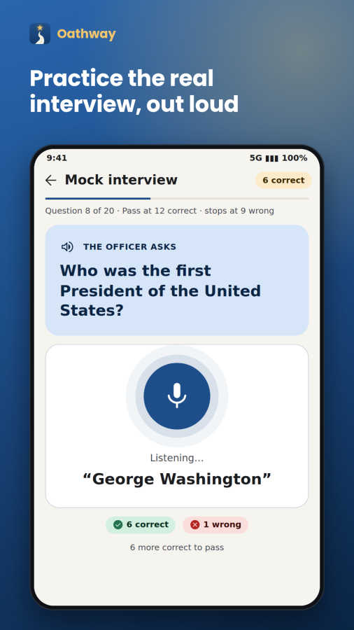 Oathway: US Citizenship Test screenshot
