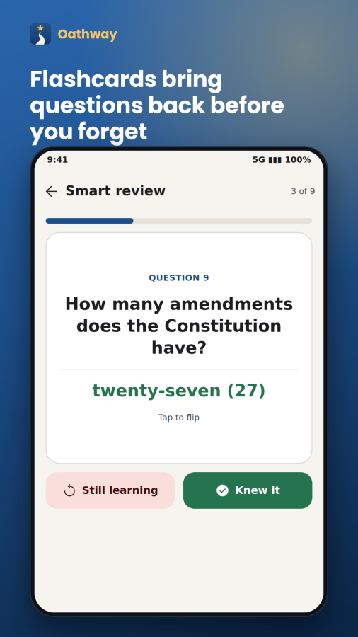 Oathway: US Citizenship Test screenshot