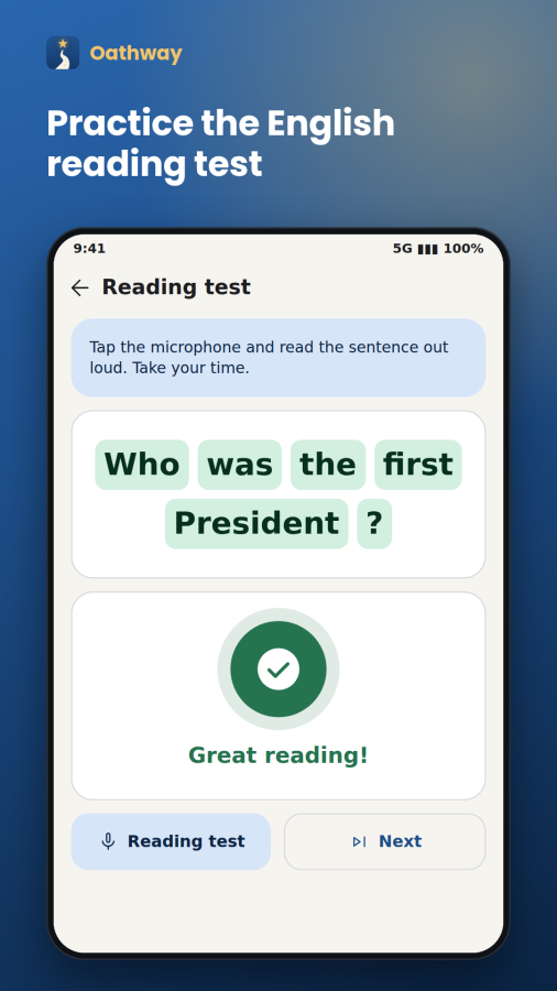 Oathway: US Citizenship Test screenshot