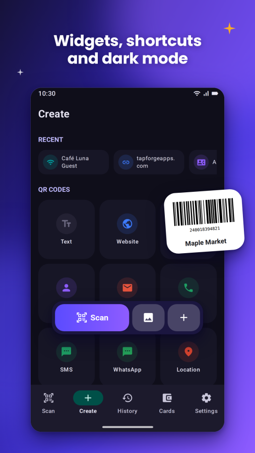 QRWand: QR & Barcode Scanner screenshot