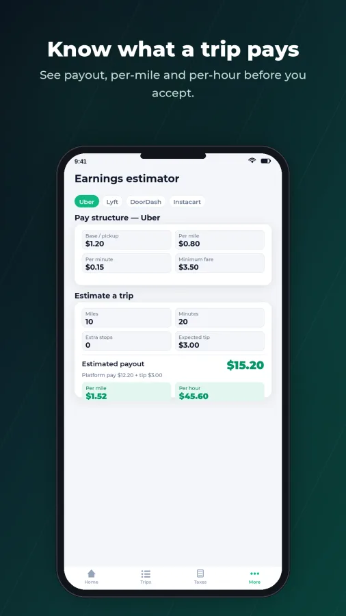 RideLedger: Mileage & Taxes screenshot