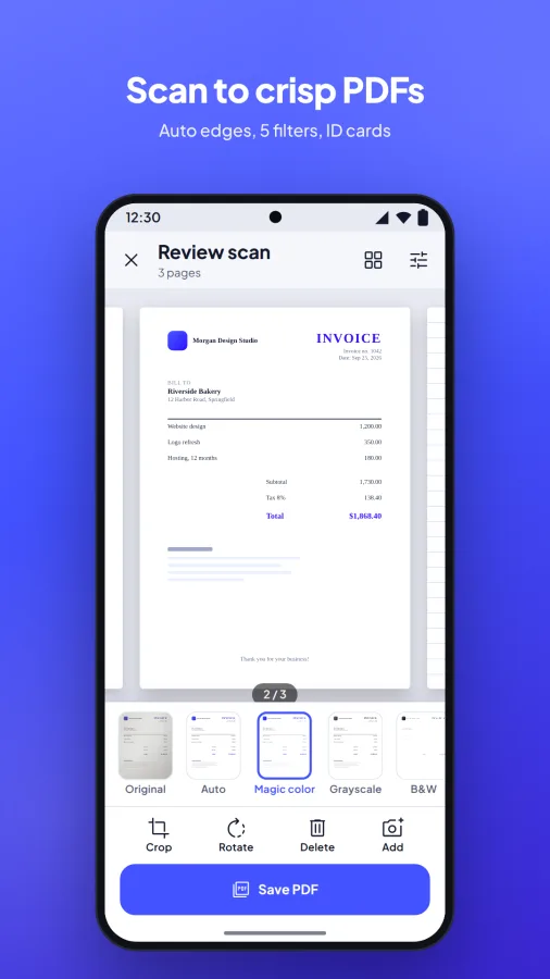 Scanvoy: PDF Scanner & Editor screenshot