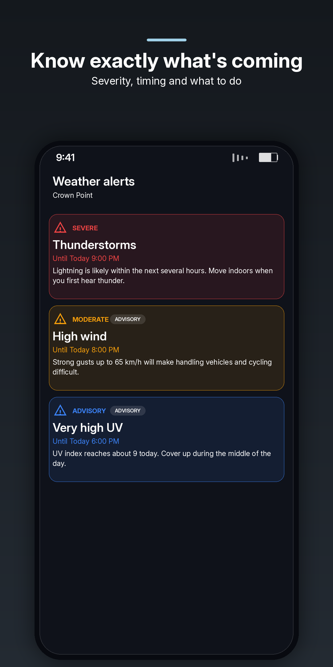 Skysmith: Weather & Alerts screenshot