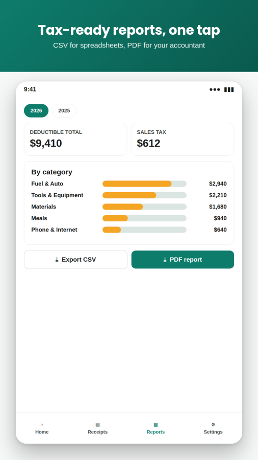 SlipKeep: Receipt & Expense screenshot