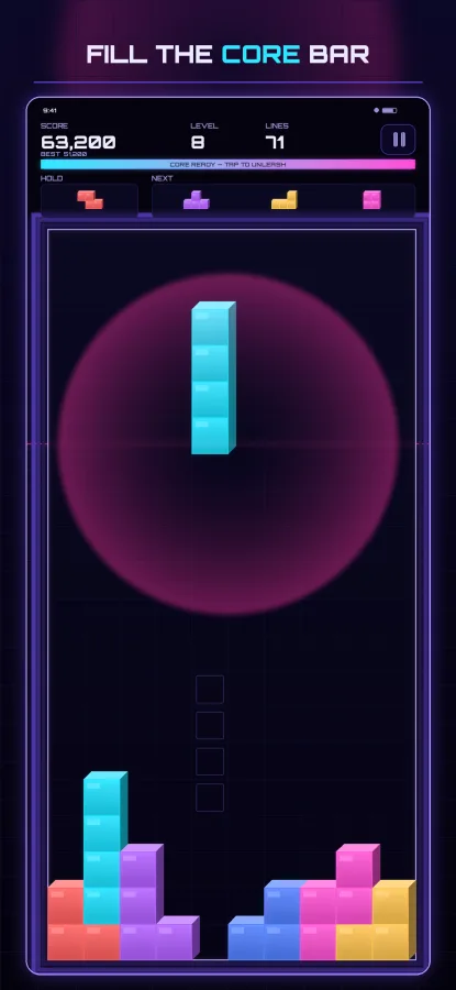 Tessera – Neon Block Puzzle screenshot