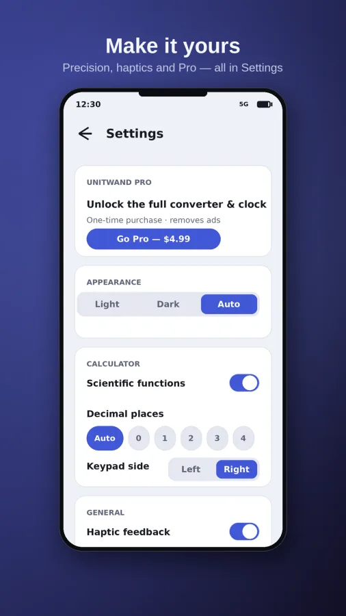 UnitWand: Calc & Convert screenshot