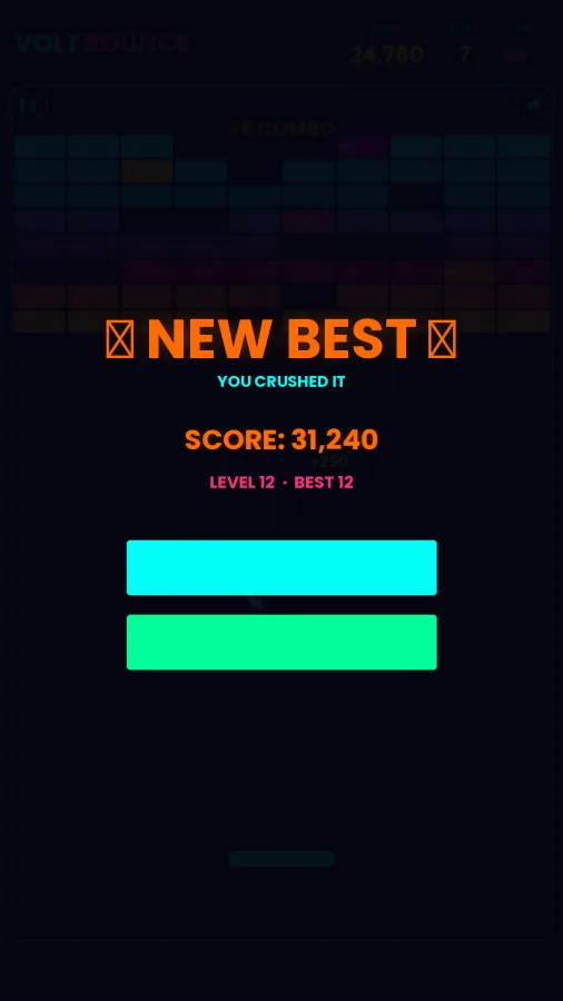 VoltBounce: Neon Brick Arcade screenshot