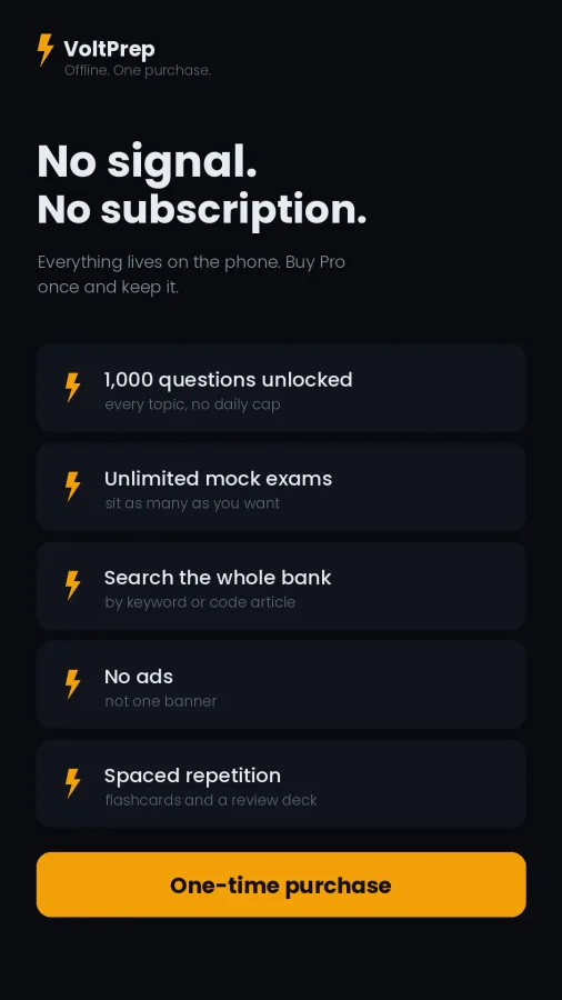 VoltPrep Electrician Exam Prep screenshot
