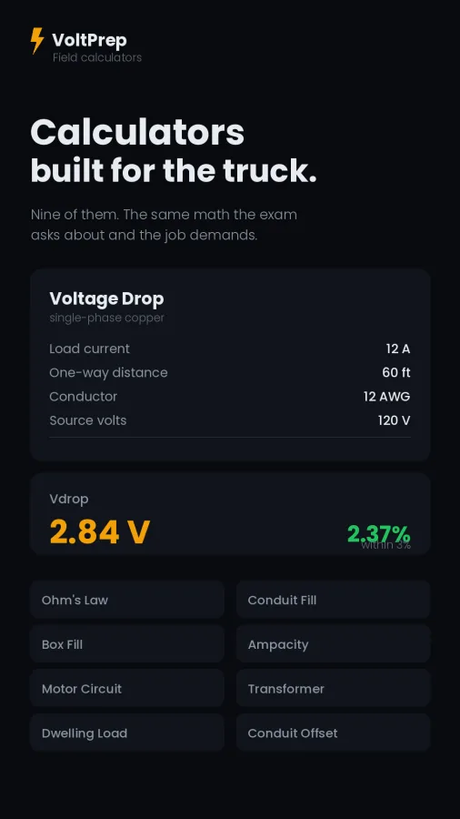 VoltPrep Electrician Exam Prep screenshot